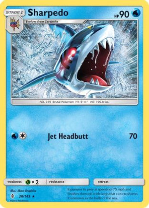 Sharpedo 28/145 - Guardians Rising - Poke-Collect