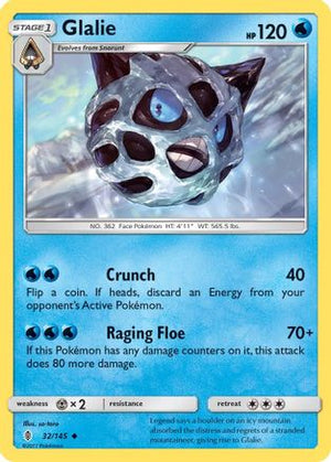 Glalie 32/145 - SM  Guardians Rising - Poke-Collect