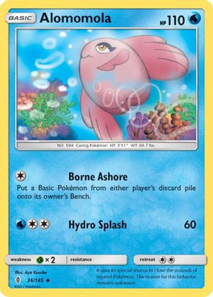 Alomomola 36/145 - Guardians Rising Reverse Holofoil - Poke-Collect