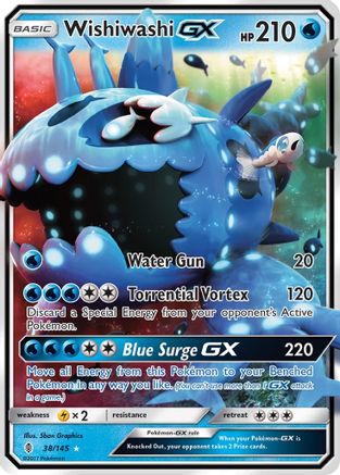 Wishiwashi-GX 38/145 - Guardians Rising Holofoil - Poke-Collect