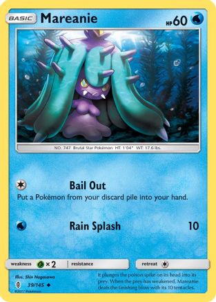 Mareanie 39/145 - Guardians Rising - Poke-Collect