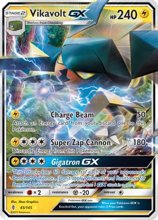 Vikavolt-GX 45/145 - Guardians Rising Holofoil - Poke-Collect