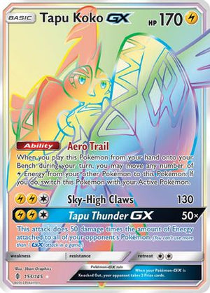 Tapu Koko-GX 153/145 - Guardians Rising Holofoil - Poke-Collect