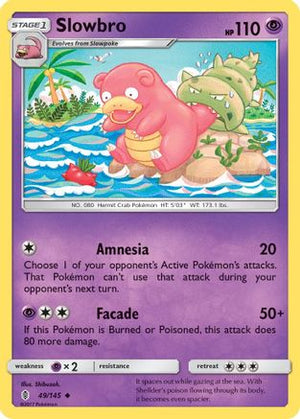 Slowbro 49/145 - Guardians Rising Reverse Holofoil - Poke-Collect