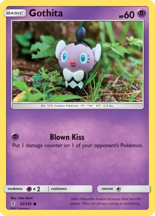 Gothita 52/145 - SM  Guardians Rising Reverse Holofoil - Poke-Collect