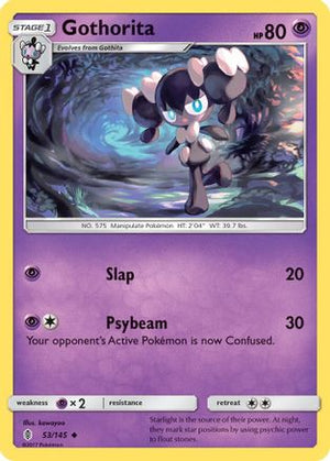 Gothorita 53/145 - SM  Guardians Rising Reverse Holofoil - Poke-Collect