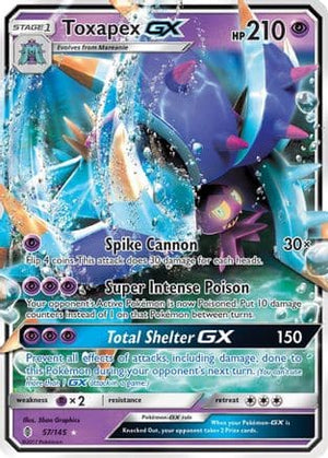 Toxapex-GX 57/145 - Guardians Rising Holofoil - Poke-Collect