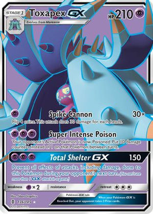 Toxapex-GX 136/145 - Guardians Rising Holofoil - Poke-Collect