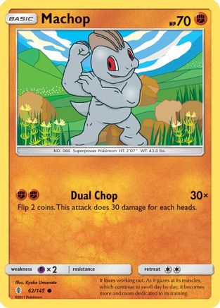 Machop (62) 62/145 - SM  Guardians Rising - Poke-Collect