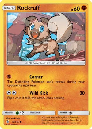 Rockruff 73/145 - Guardians Rising Reverse Holofoil - Poke-Collect