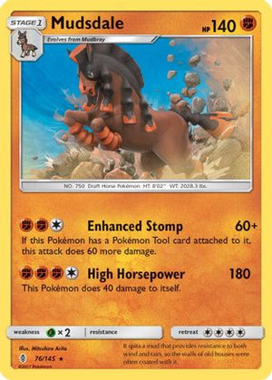 Mudsdale 76/145 - Guardians Rising Holofoil - Poke-Collect