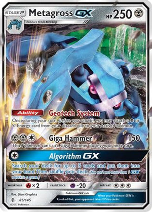 Metagross-GX 85/145 - Guardians Rising Holofoil - Poke-Collect