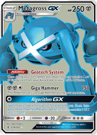 Metagross-GX 139/145 - Guardians Rising Holofoil - Poke-Collect