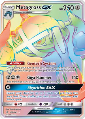 Metagross-GX 157/145 - Guardians Rising Holofoil - Poke-Collect