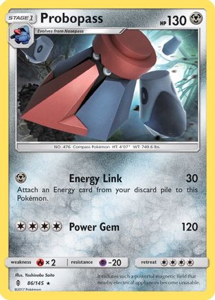 Probopass 86/145 - SM  Guardians Rising Reverse Holofoil - Poke-Collect