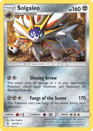 Solgaleo 87/145 - Guardians Rising Reverse Holofoil - Poke-Collect