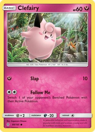 Clefairy 88/145 - SM  Guardians Rising - Poke-Collect