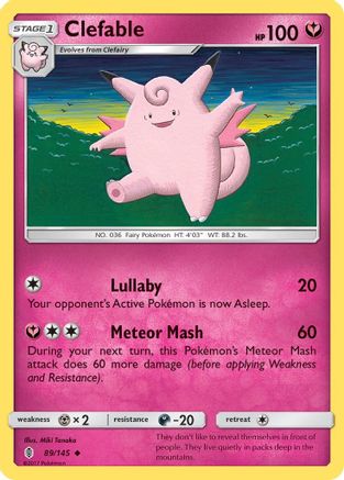 Clefable 89/145 - SM  Guardians Rising - Poke-Collect