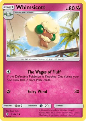 Whimsicott 91/145 - Guardians Rising - Poke-Collect