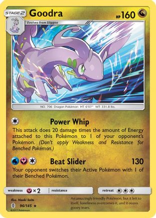 Goodra 96/145 - SM  Guardians Rising Holofoil - Poke-Collect