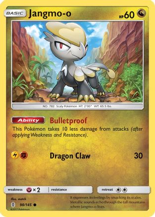 Jangmo-o 98/145 - SM  Guardians Rising Reverse Holofoil - Poke-Collect