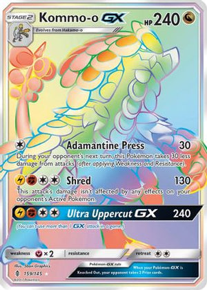 Kommo-o GX (Secret) 159/145 - SM  Guardians Rising Holofoil - Poke-Collect