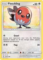 Fletchling 109/145 - Guardians Rising Reverse Holofoil - Poke-Collect
