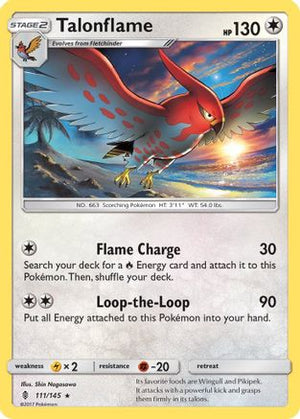 Talonflame 111/145 - Guardians Rising Reverse Holofoil - Poke-Collect