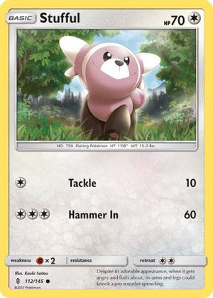 Stufful 112/145 - Guardians Rising Reverse Holofoil - Poke-Collect