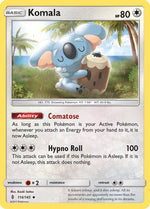 Komala 114/145 - SM  Guardians Rising Reverse Holofoil - Poke-Collect