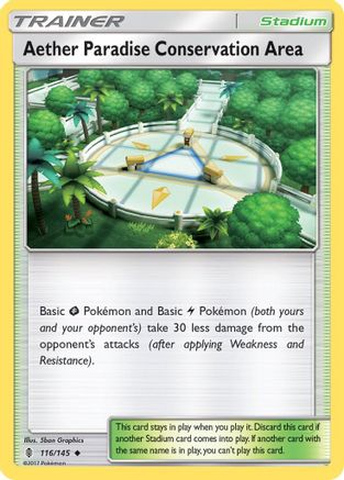 Aether Paradise Conservation Area 116/145 - Guardians Rising Reverse Holofoil - Poke-Collect