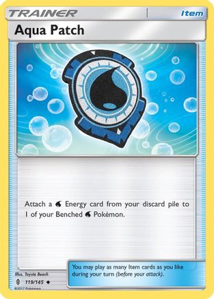 Aqua Patch 119/145 - SM  Guardians Rising - Poke-Collect