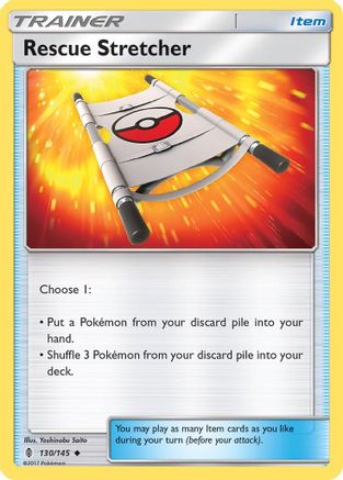 Rescue Stretcher 130/145 - SM  Guardians Rising Reverse Holofoil - Poke-Collect