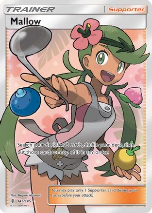 Mallow (Full Art) 145/145 - SM  Guardians Rising Holofoil - Poke-Collect