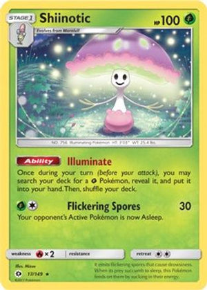 Shiinotic - 17/149 (SM Base Set) 17 - Deck Exclusives - Poke-Collect
