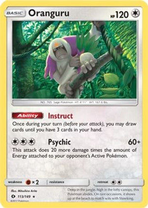 Oranguru - 113/149 (SM Base Set) 113 - Deck Exclusives - Poke-Collect