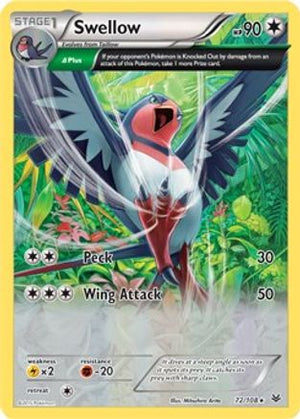 Swellow - 72/108 (XY Roaring Skies) 72 - Deck Exclusives - Poke-Collect