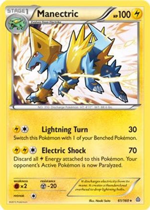Manectric - 61/160 (XY Primal Clash) 61 - Deck Exclusives - Poke-Collect