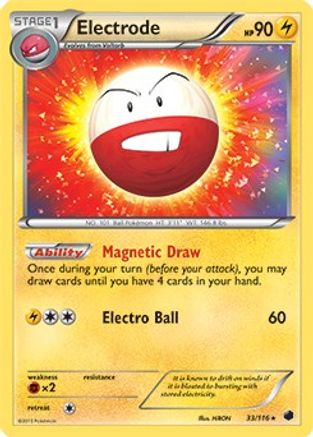 Electrode - 33/116 (BW Plasma Freeze) 33 - Deck Exclusives - Poke-Collect