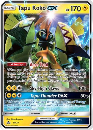 Tapu Koko-GX SM33/248 - SM Black Star Promos Holofoil - Poke-Collect