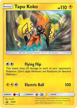 Tapu Koko SM30/248 - SM Black Star Promos Holofoil - Poke-Collect