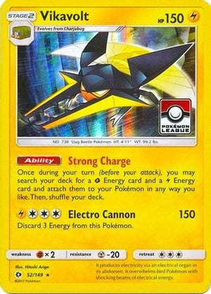 Vikavolt - 52/149 (Pokemon League) 52 - League & Championship Cards Holofoil - Poke-Collect