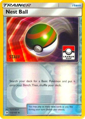 Nest Ball - 123/149 (League Cup) [Staff] 123 - League & Championship Cards Reverse Holofoil - Poke-Collect