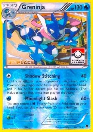 Greninja - 40/122 (Pokemon League) [3rd Place] 40 - League & Championship Cards Reverse Holofoil - Poke-Collect