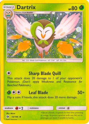 Dartrix - 10/149 (Cosmos Holo) 10 - Blister Exclusives Holofoil