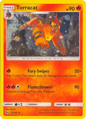 Torracat - 25/149 (Cosmos Holo) 25 - League & Championship Cards Holofoil - Poke-Collect