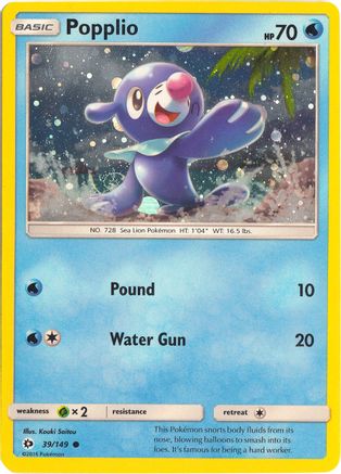 Popplio - 39/149 (Cosmos Holo) 39 - Miscellaneous Cards & Products Holofoil - Poke-Collect