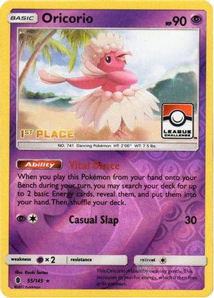 Oricorio - 55/145 (League Challenge) [1st Place] 55 - League & Championship Cards Reverse Holofoil - Poke-Collect