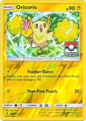 Oricorio - 46/145 (Pokemon League) 46 - League & Championship Cards Reverse Holofoil - Poke-Collect