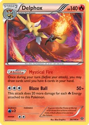 Delphox - 26/146 (XY Base Set) 26 - Deck Exclusives - Poke-Collect